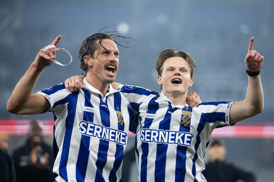IFK Göteborgs Gustav Svensson och Kolbeinn Thordarson