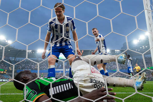 IFK Göteborgs August Erlingmark reagerar på GAIS Ibrahim
