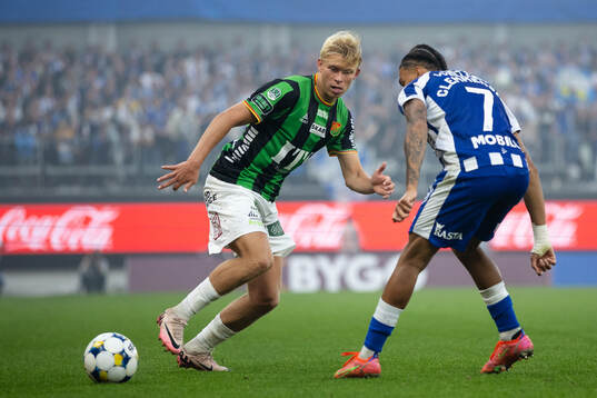 GAIS Rasmus Niklasson Petrovic och IFK Göteborgs Sebastian