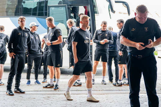 Anders Christiansen of Malmö FF at a stadium walk-around