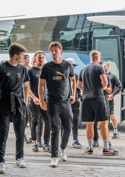 Stefano Vecchia of Malmö FF at a stadium walk-around