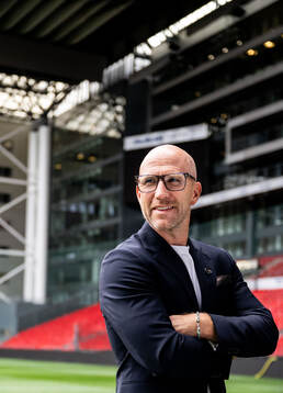 Head coach Henrik Rydström of Malmö FF at a stadium