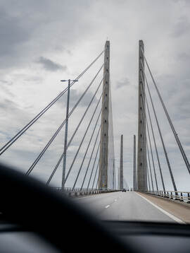 General view of the Øresund bridge that’s connecting