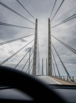 General view of the Øresund bridge that’s connecting