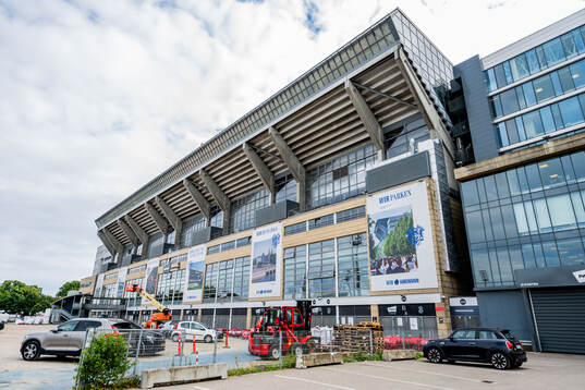 Exterior view of Parken Stadium