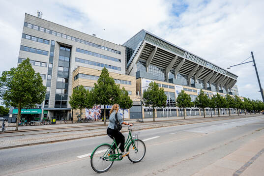 Exterior view of Parken Stadium
