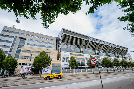 Exterior view of Parken Stadium