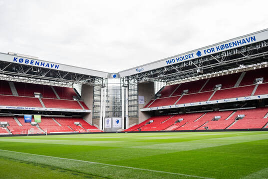 Interior view of Parken Stadium