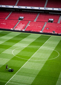 Interior view of Parken Stadium