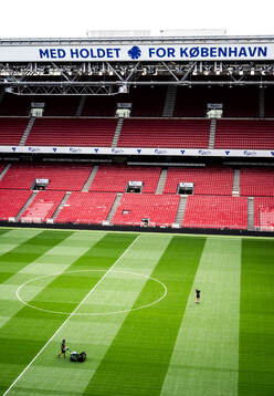 Interior view of Parken Stadium