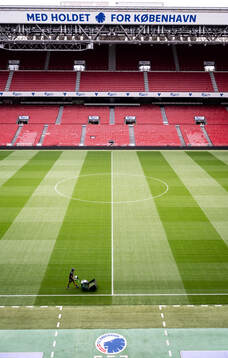 Interior view of Parken Stadium