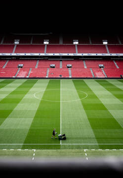 Interior view of Parken Stadium