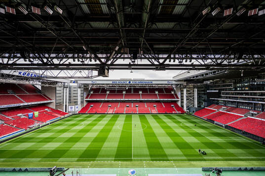 Interior view of Parken Stadium
