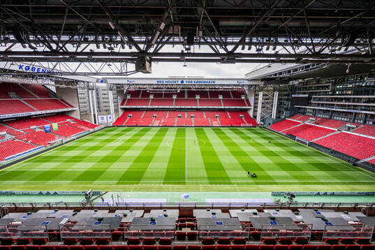 Interior view of Parken Stadium
