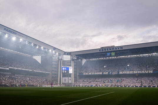 General view of Parken arena