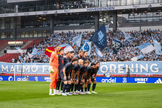 The starting eleven of of Malmö FF