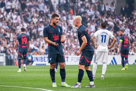 Sead Haksabanovic and Otto Rosengren of Malmö FF