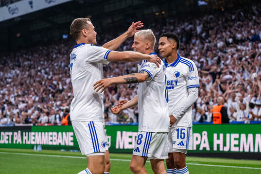 Viktor Claesson, Magnus Mattsson and Marcos Lopez of FC