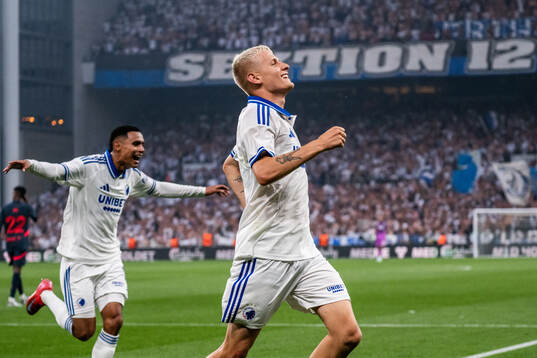 Magnus Mattsson of FC Copenhagen celebrates