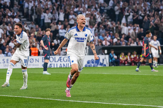 Magnus Mattsson of FC Copenhagen celebrates