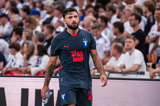 Sead Haksabanovic of Malmö FF looks dejected