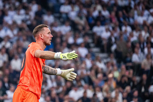Goalkeeper Robin Olsen of Malmö FF