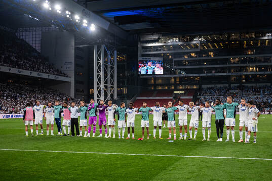 Players of FC Copenhagen celebrate