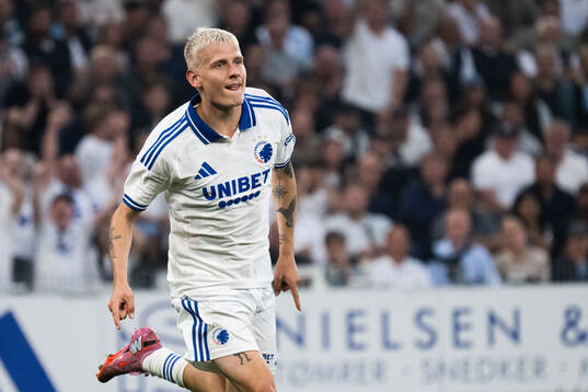 Magnus Mattsson of FC Copenhagen celebrates