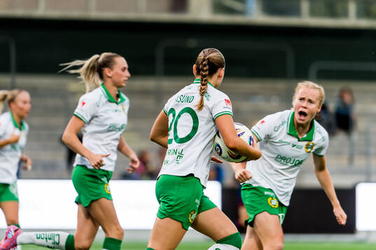 Hammarbys Vilde Hasund jublar