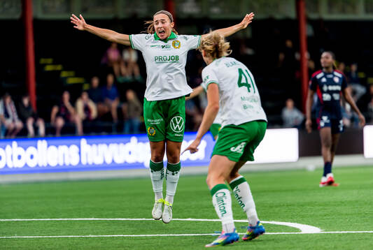 Hammarbys Vilma Emilia Koivisto jublar