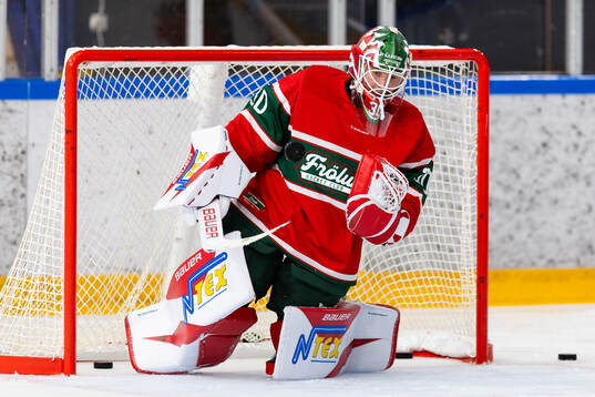 Frölundas målvakt Tobias Normann