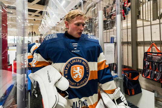 Växjös målvakt Ludvig Persson