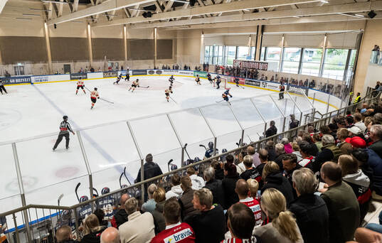 Interiör av Landskrona ishall