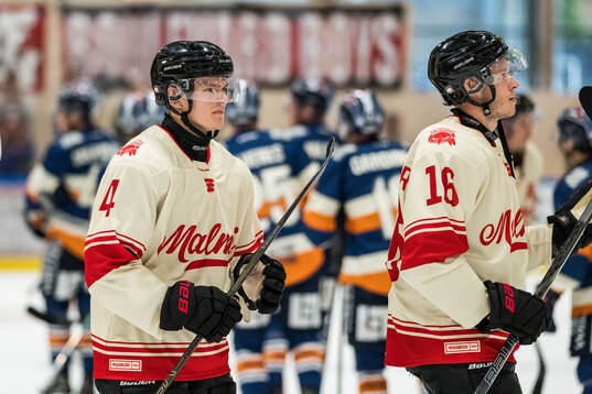 Malmö Redhawks Martin Schreiber och Maximilian Eisenmenger