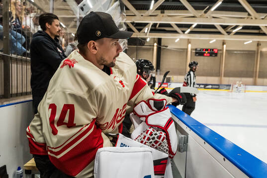 Malmö Redhawks målvakt Marek Langhamer