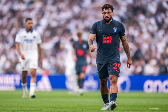 Sead Haksabanovic of Malmö FF looks dejected