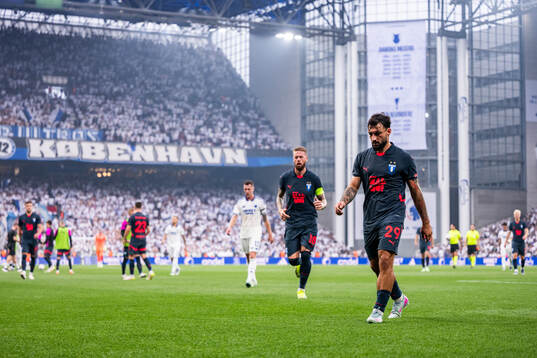 Sead Haksabanovic of Malmö FF looks dejected