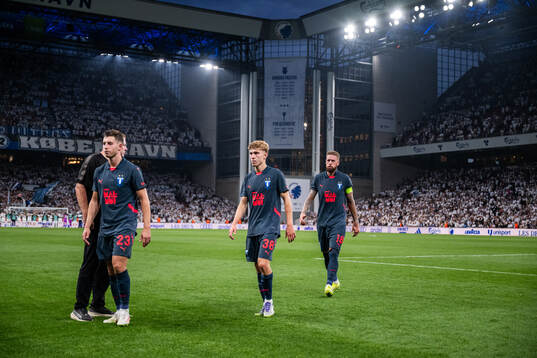 Lasse Berg Johnsen, Hugo Bolin and Pontus Jansson of Malmö