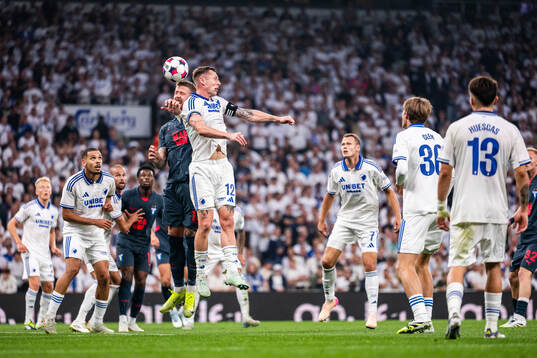 Pontus Jansson of Malmö FF and Lukas Lerager of FC