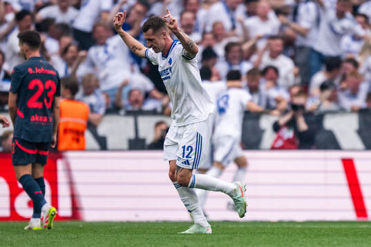 Lukas Lerager of FC Copenhagen celebrate