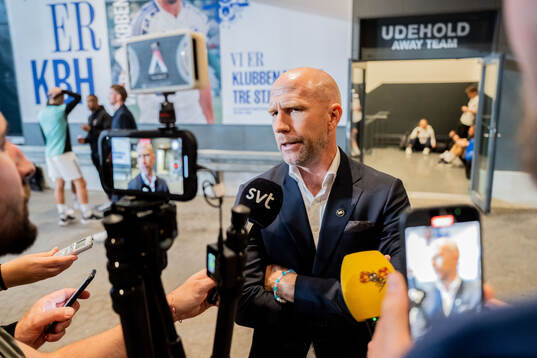 Head coach Henrik Rydström of Malmö FF is being