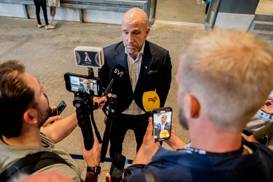 Head coach Henrik Rydström of Malmö FF is being