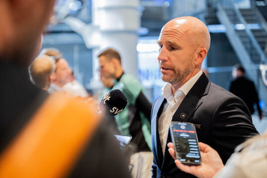 Head coach Henrik Rydström of Malmö FF is being