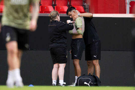 Danilo Al-Saed receives medical attention