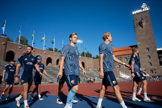 Djurgårdens Hampus Finndell och Oskar Fallenius