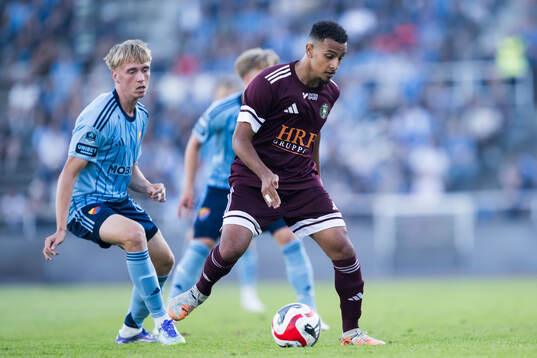 Djurgårdens Matias Siltanen och FC Järfällas Peter