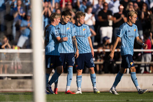 Djurgårdens Nino Zugelj jublar