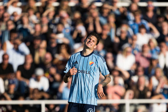 Djurgårdens Nino Zugelj deppar