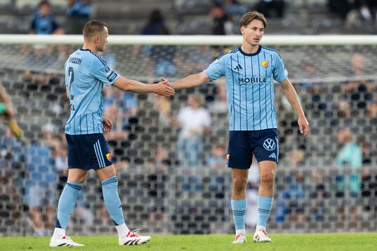 Djurgårdens Piotr Johansson och Miro Tenho