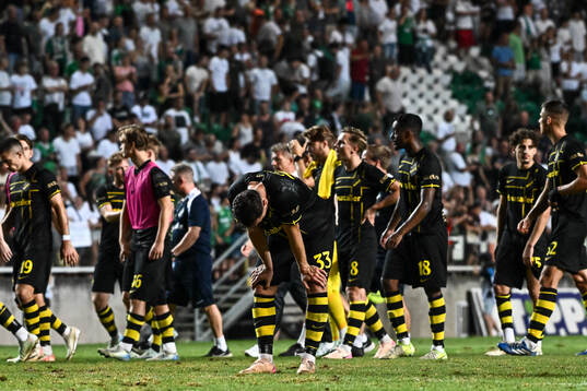 Players of AIK look dejected